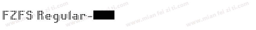 FZFS Regular字体转换